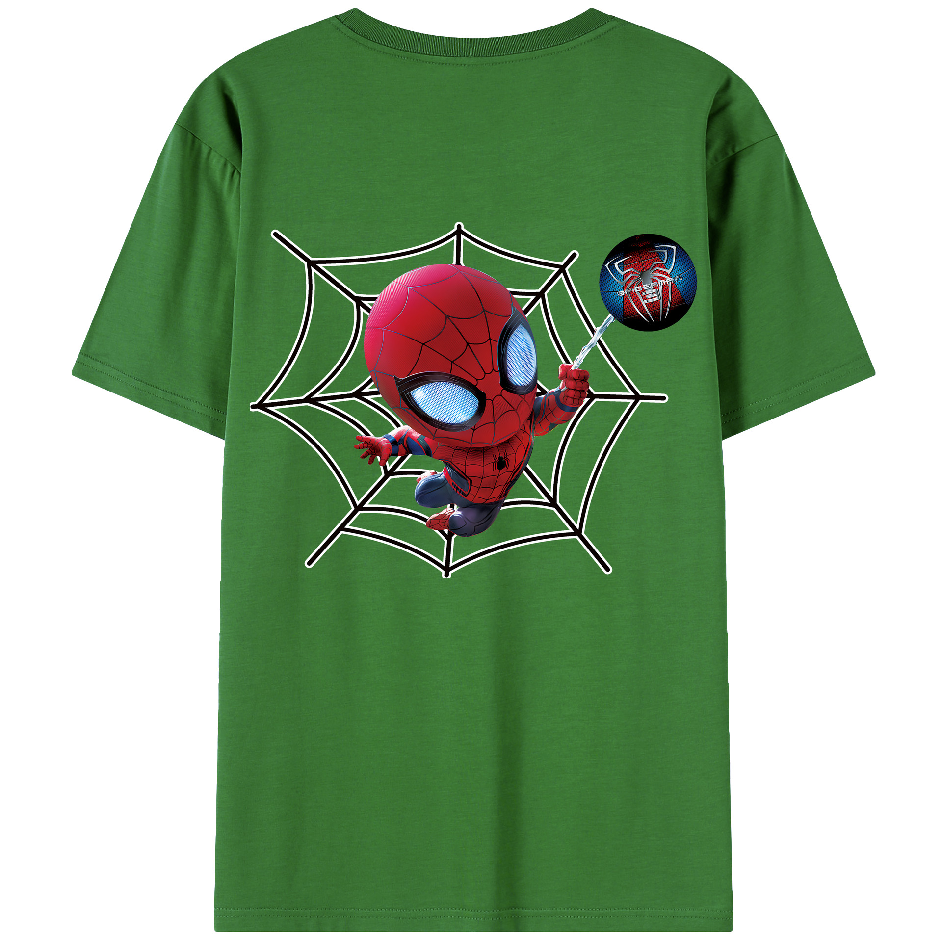 （画像用） Spider Man スパイダーマン レディース半袖Tシャツ(バックプリント)
